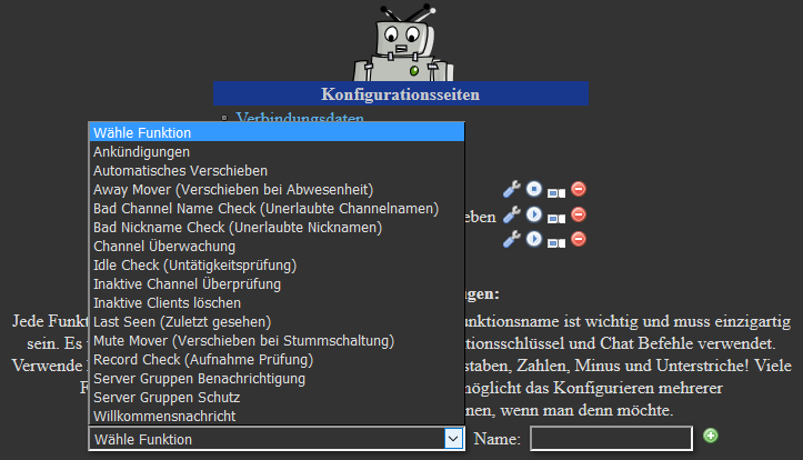 Module für die einzelnen Bot Funktionen